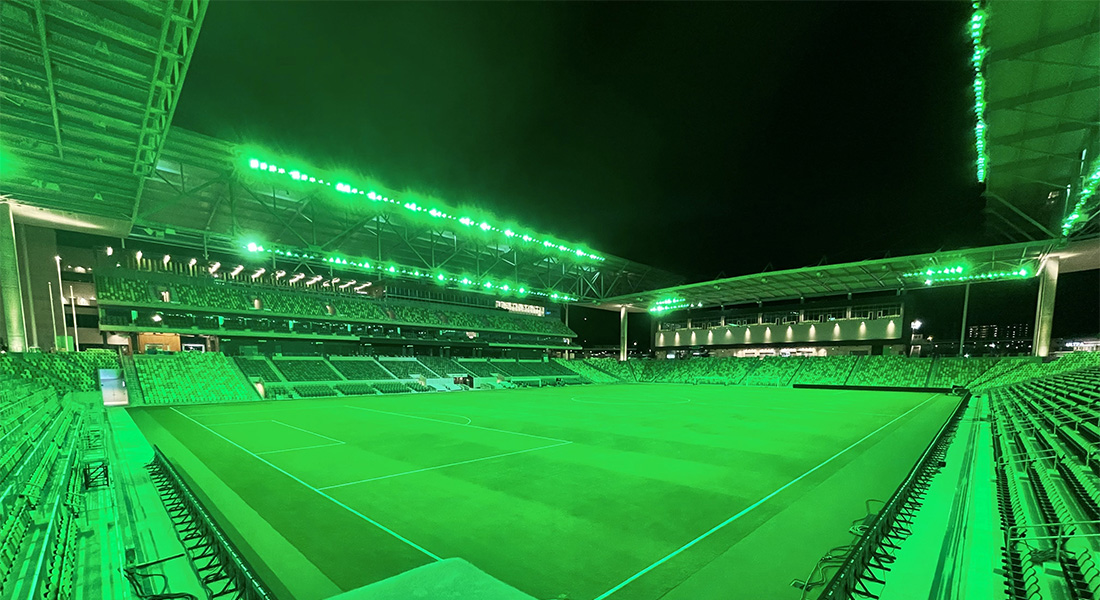 Q2 Stadium LED Sports Lighting in Austin Texas